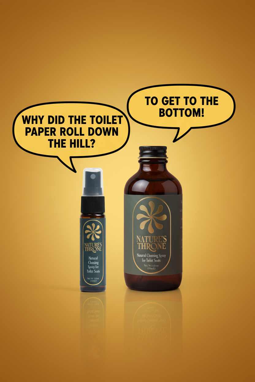 Travel and Refill bottles with cheesy joke